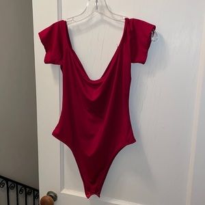 Sebowel Women’s Collection Red Body Suit Large